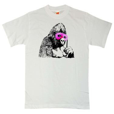 Banksy Gorilla With Mask Graphic T-Shirt For Men 8Ball